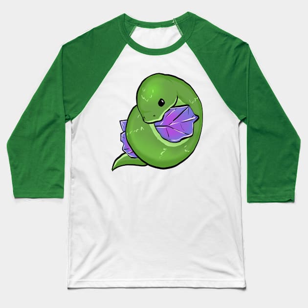 snake Baseball T-Shirt by tizy